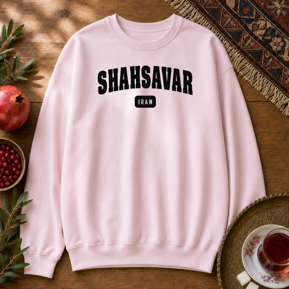 Shahsavar Sweatshirt - Light Pink