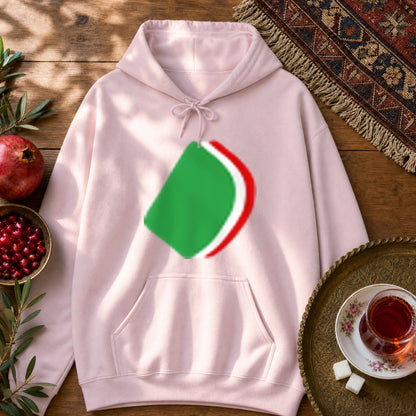 Flag Noqte Hoodie - Light Pink
