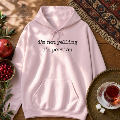 I'm not yelling 2 Hoodie - Light Pink