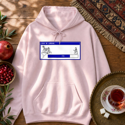 Love is Loading Hoodie - Light Pink