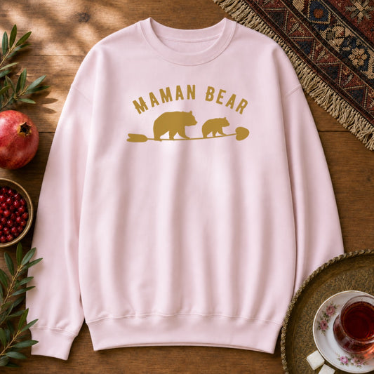 Maman Bear Sweatshirt - Light Pink