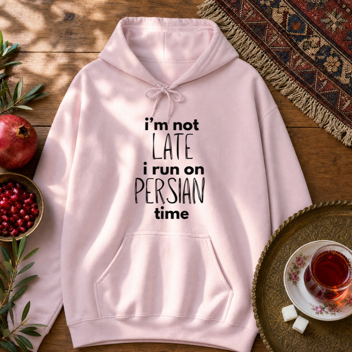 Persian Time Hoodie - Light Pink