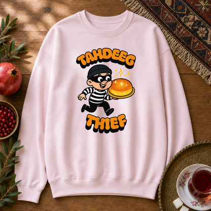 Tahdeeg Thief Sweatshirt - Light Pink