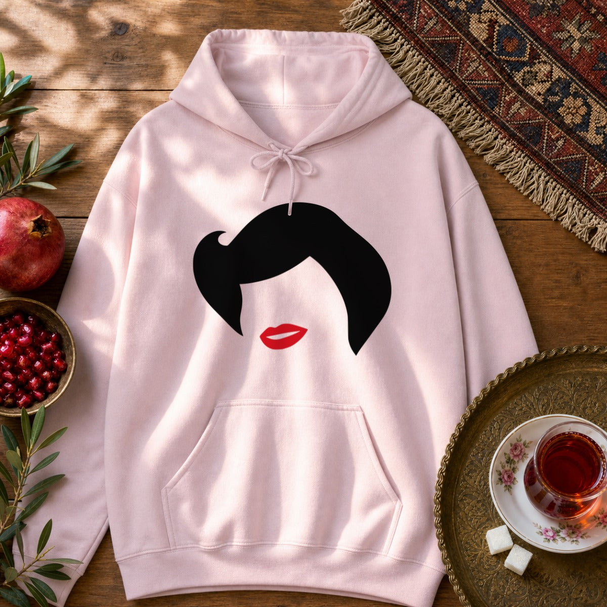Banoo Hayedeh Hoodie - Light Pink