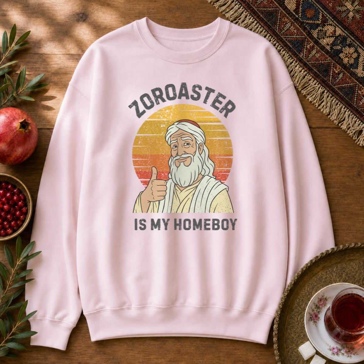 Zoroaster is my homeboy Sweatshirt - Light Pink