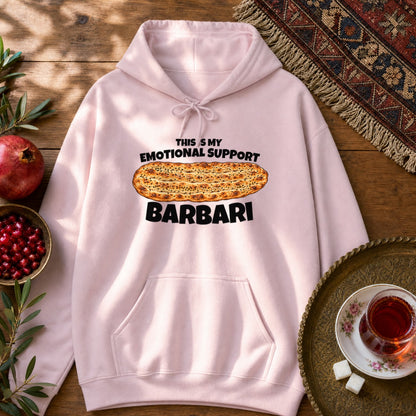 Emotional Support Barbari Hoodie - Light Pink