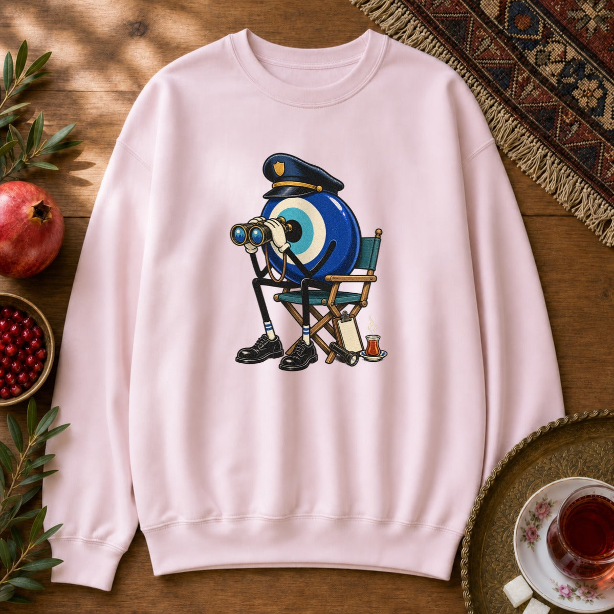 Nazar Guard Sweatshirt - Light Pink