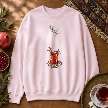 Diving Ghands Sweatshirt - Light Pink