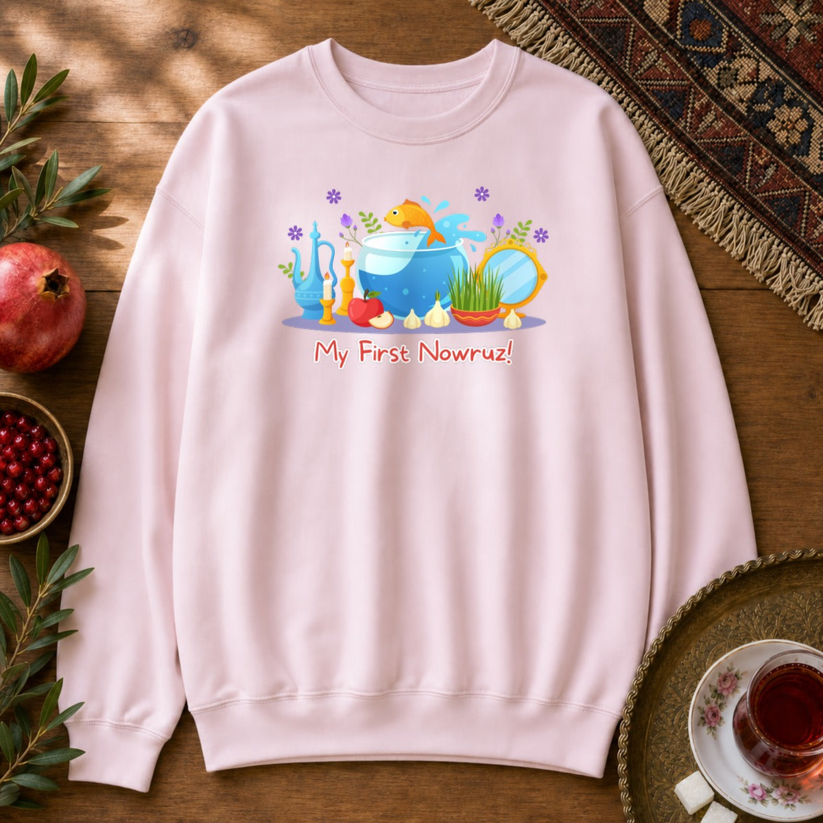 My First Nowruz Sweatshirt - Light Pink