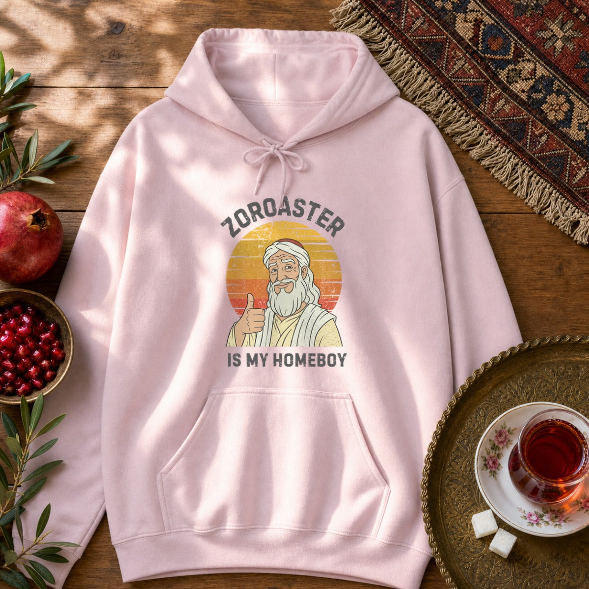 Zoroaster is my homeboy Hoodie - Light Pink