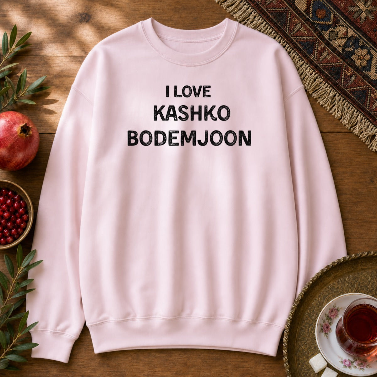 I Love Kashko Bodemjoon Sweatshirt - Light Pink