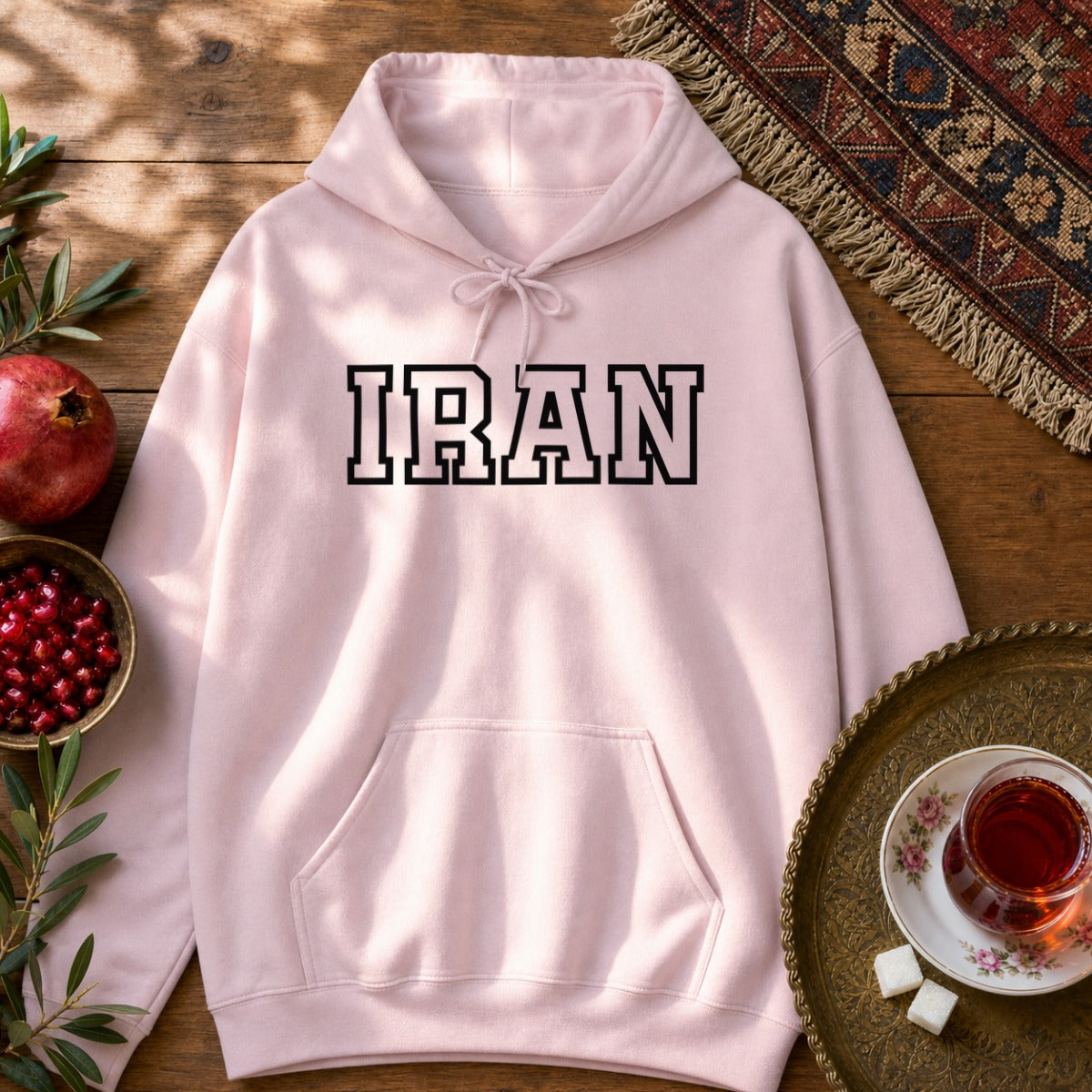 IRAN Hoodie - Light Pink