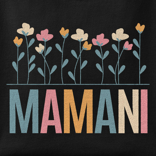 Close-up of the Mamani Floral print showing ink detail on the fabric