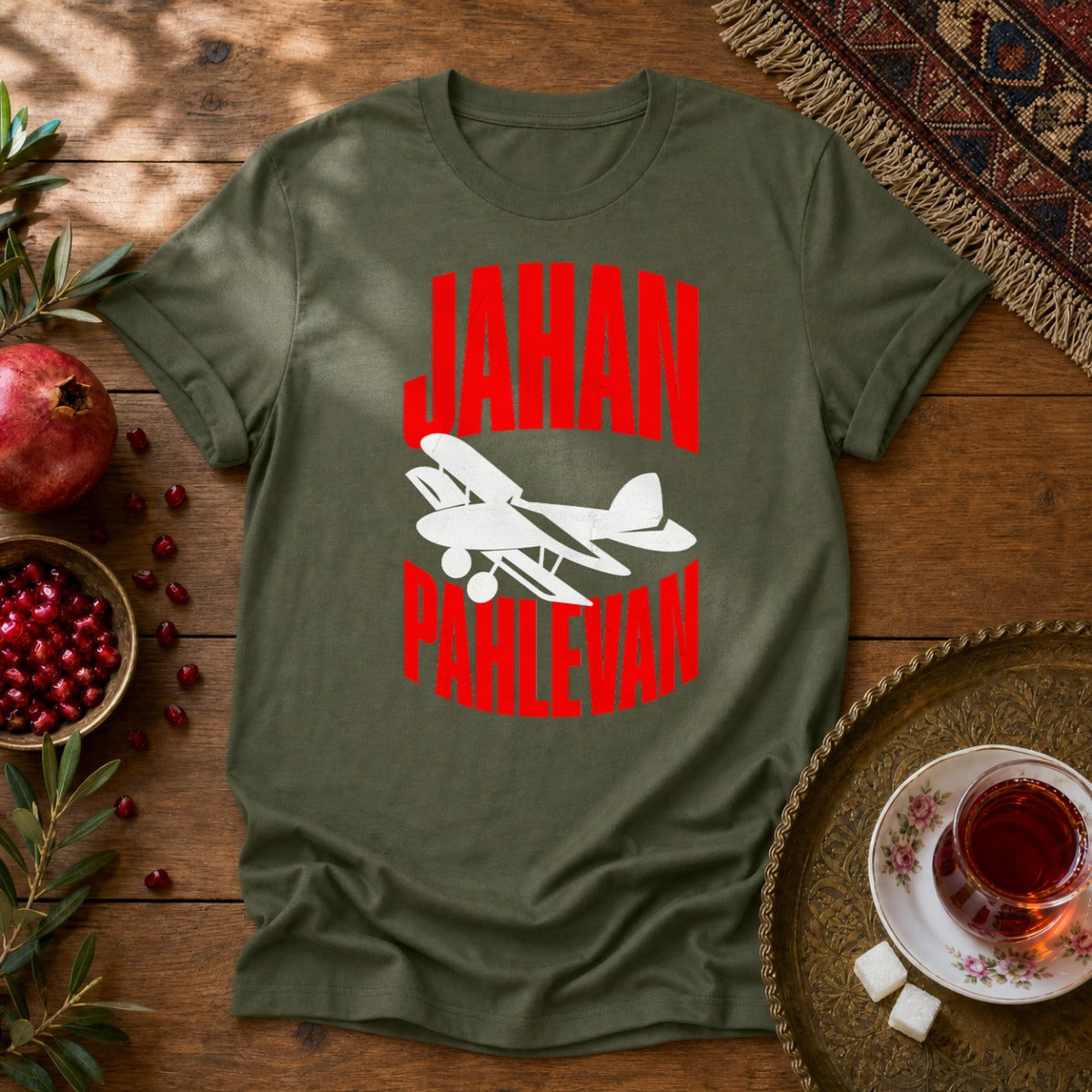 Jahan Pahlevan Unisex T-Shirt - Military Green