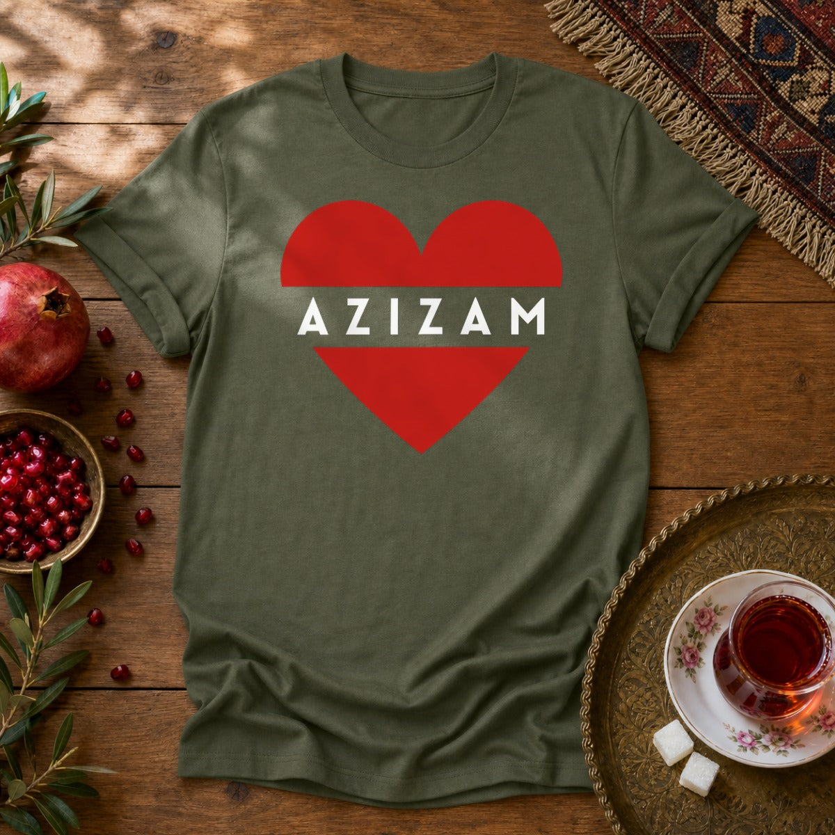 Azizam Unisex T-Shirt - Military Green