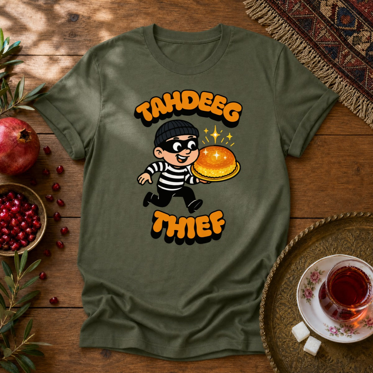 Tahdeeg Thief Unisex T-Shirt - Military Green