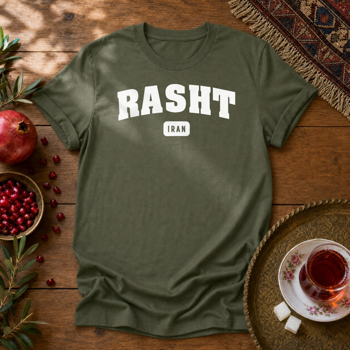 Rasht Unisex T-Shirt - Military Green
