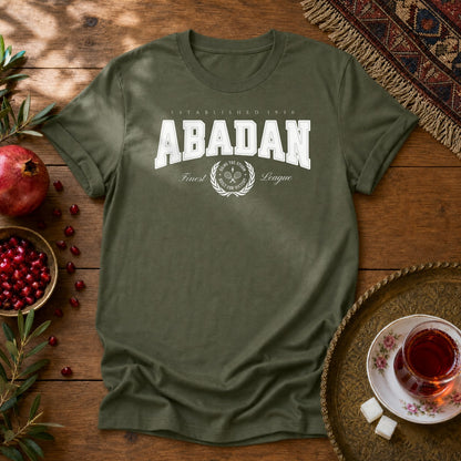 Abadan Tennis Club Unisex T-Shirt - Military Green