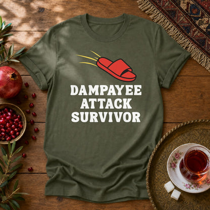 Dampayee Attack Survivor Unisex T-Shirt - Military Green