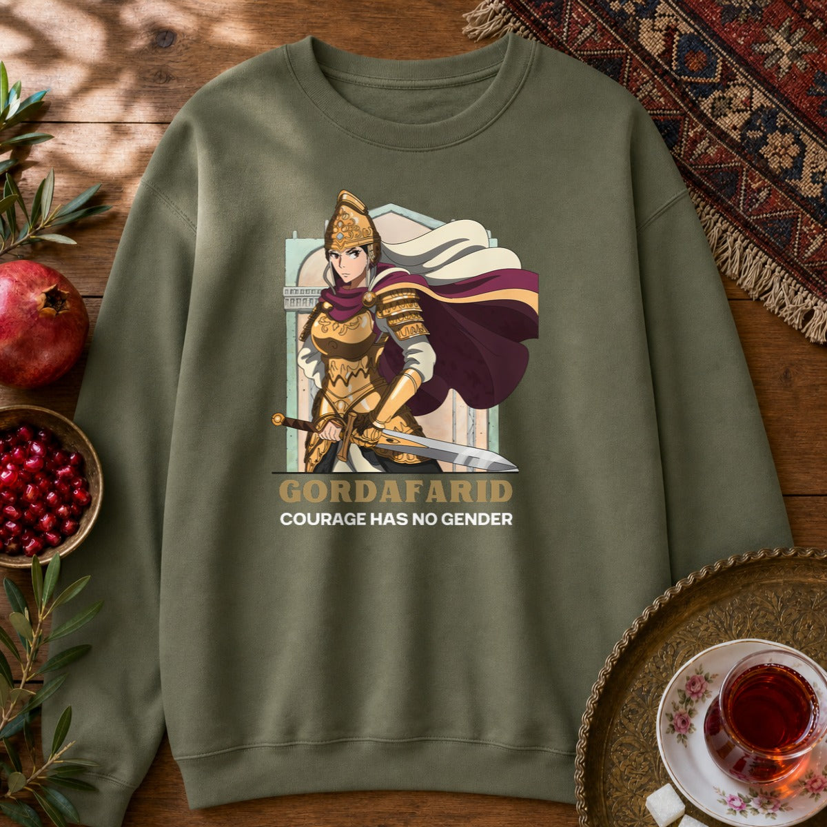 Gordafarid Sweatshirt - Military Green