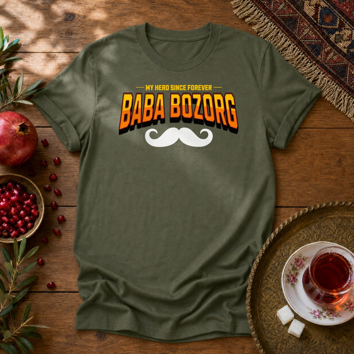 Bababozorg Hero Unisex T-Shirt - Military Green