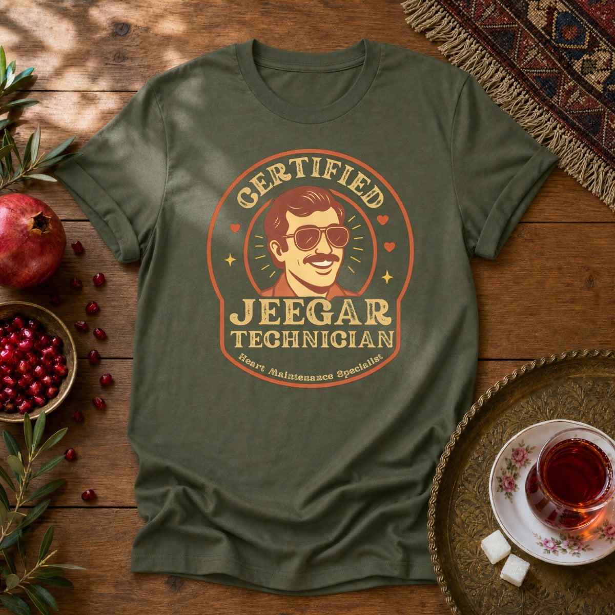 Certified Jeegar Technician Unisex T-Shirt - Military Green