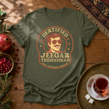 Certified Jeegar Technician Unisex T-Shirt - Military Green