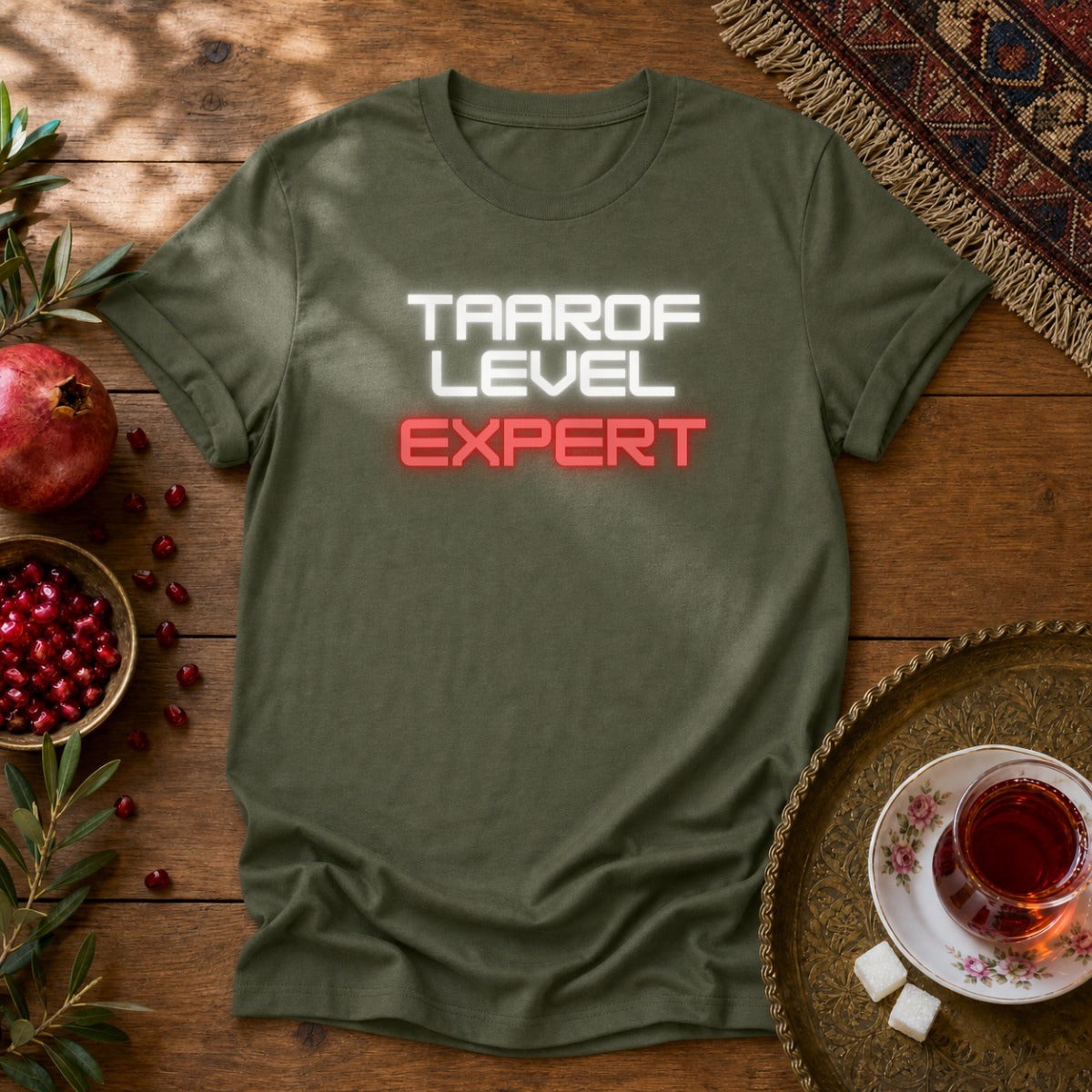 Taarof Level Expert Unisex T-Shirt - Military Green
