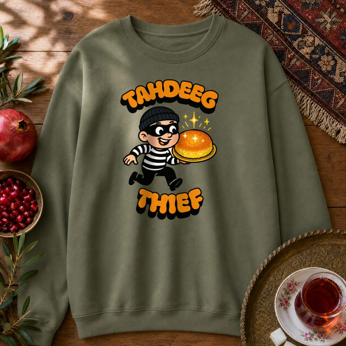 Tahdeeg Thief Sweatshirt - Military Green