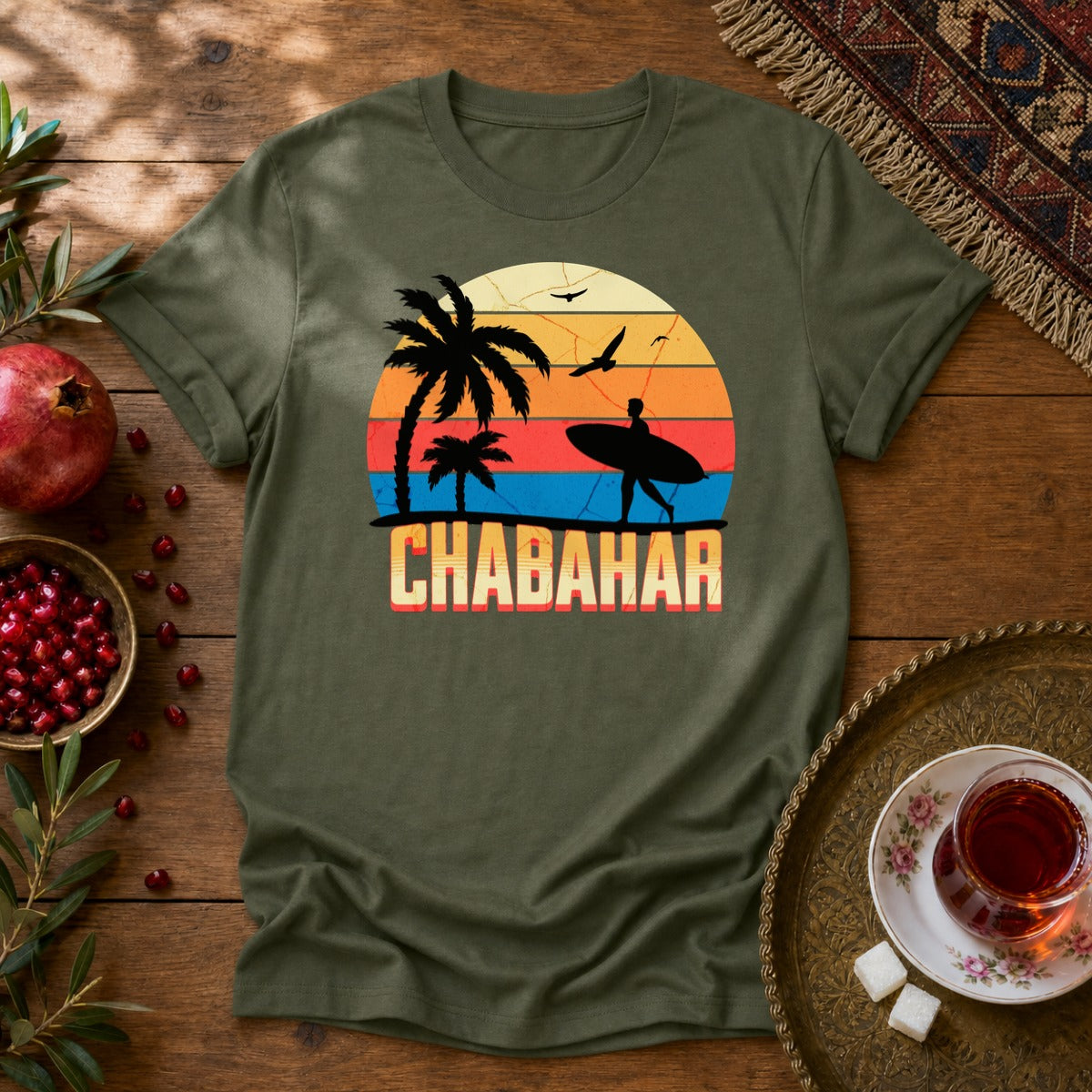Chabahar Unisex T-Shirt - Military Green