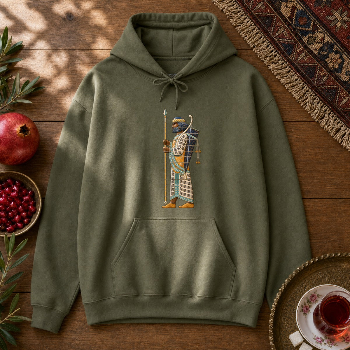 The Archer Hoodie - Military Green