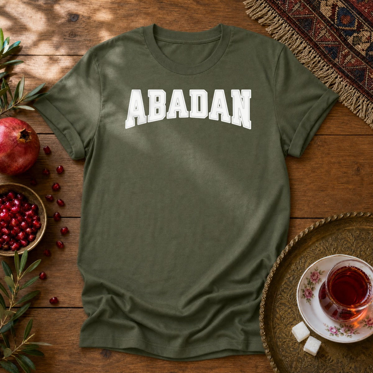 Abadan Unisex T-Shirt - Military Green