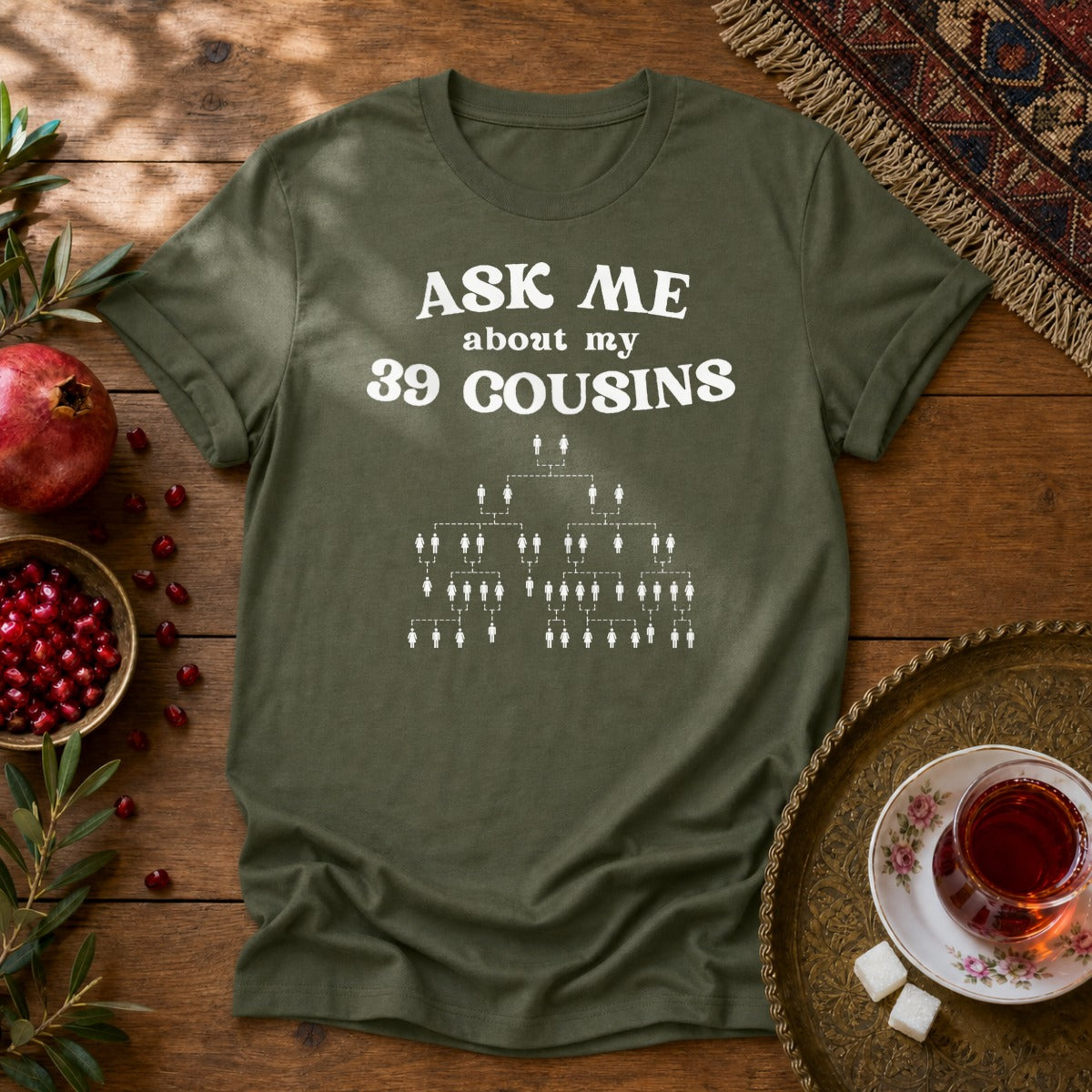 39 Cousins Unisex T-Shirt - Military Green