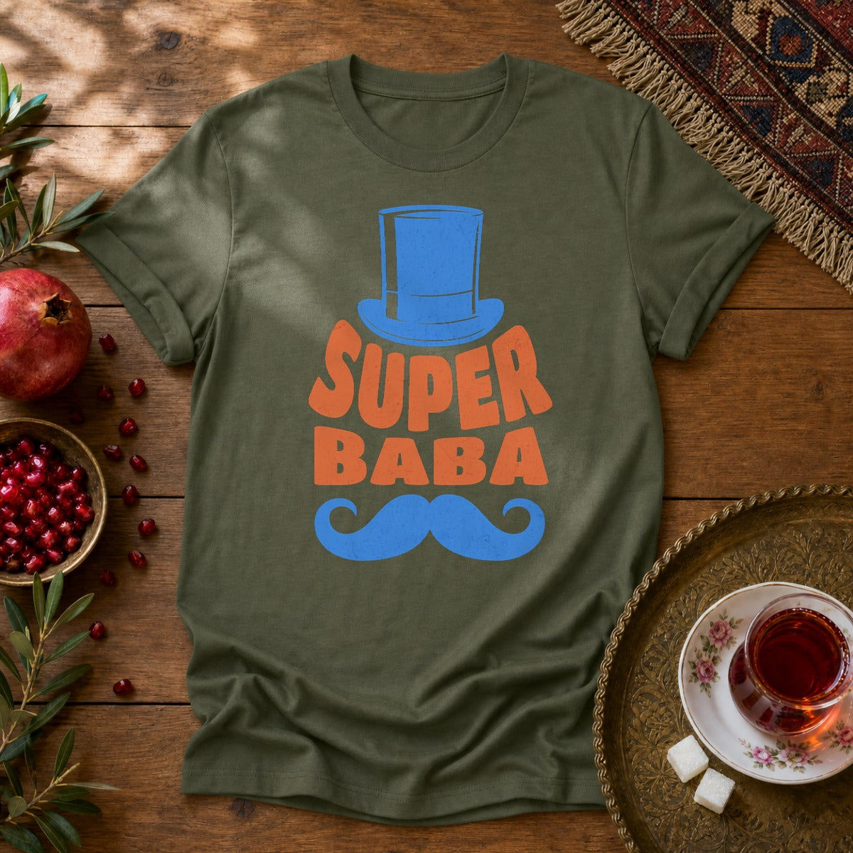Super Baba Unisex T-Shirt - Military Green
