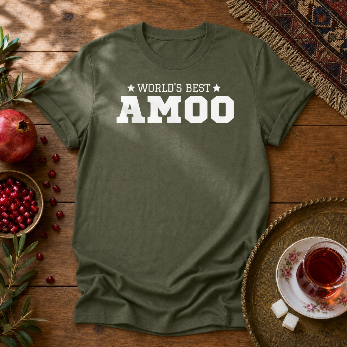 World's Best Amoo Unisex T-Shirt - Military Green