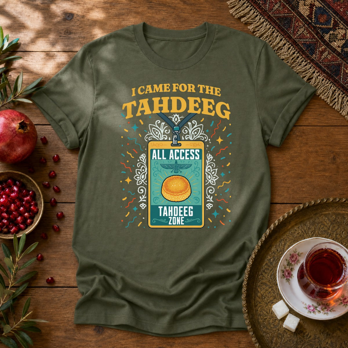 Tahdeeg VIP Unisex T-Shirt - Military Green