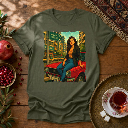 Paykan Girl Unisex T-Shirt - Military Green