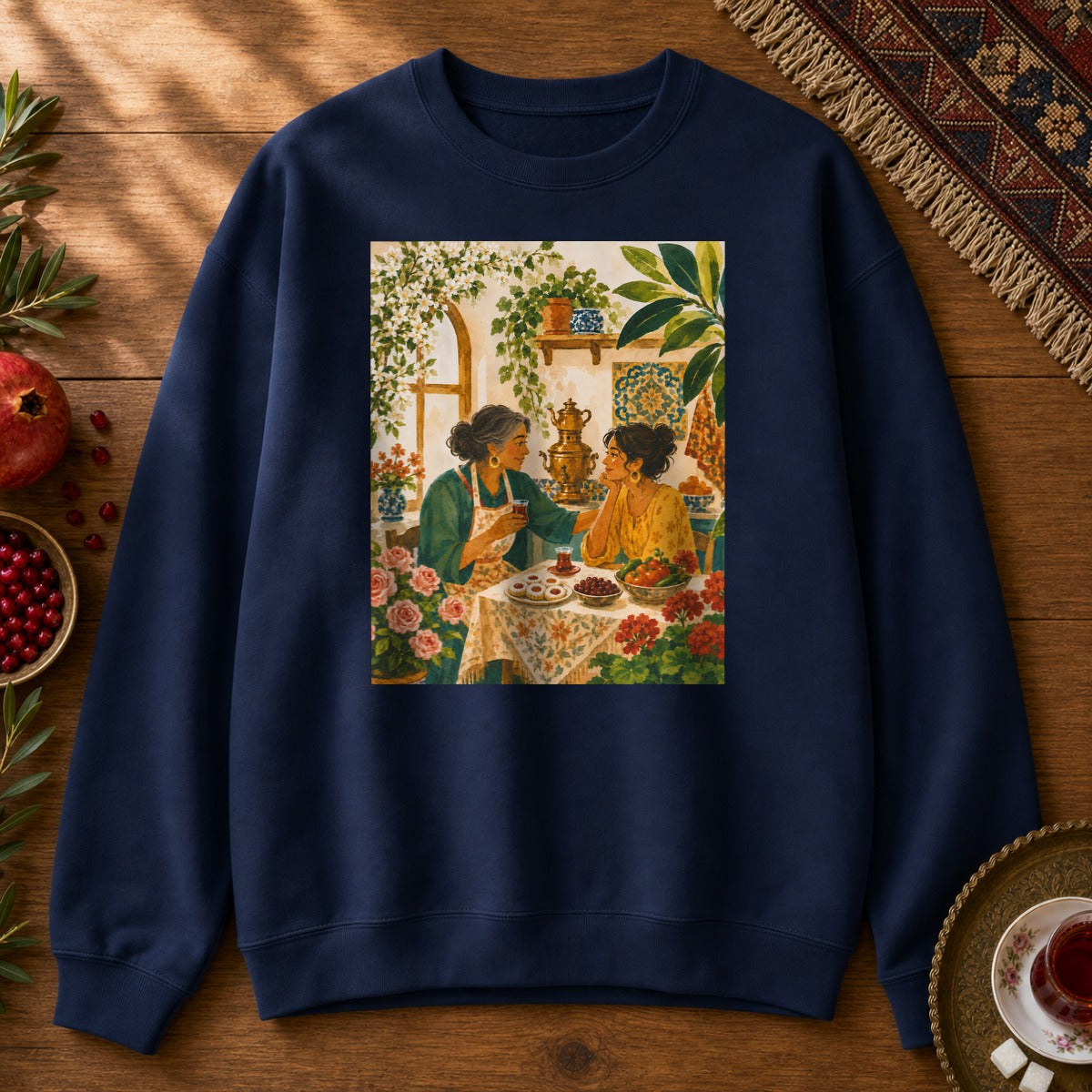 Maman's Kitchen Sweatshirt - Navy
