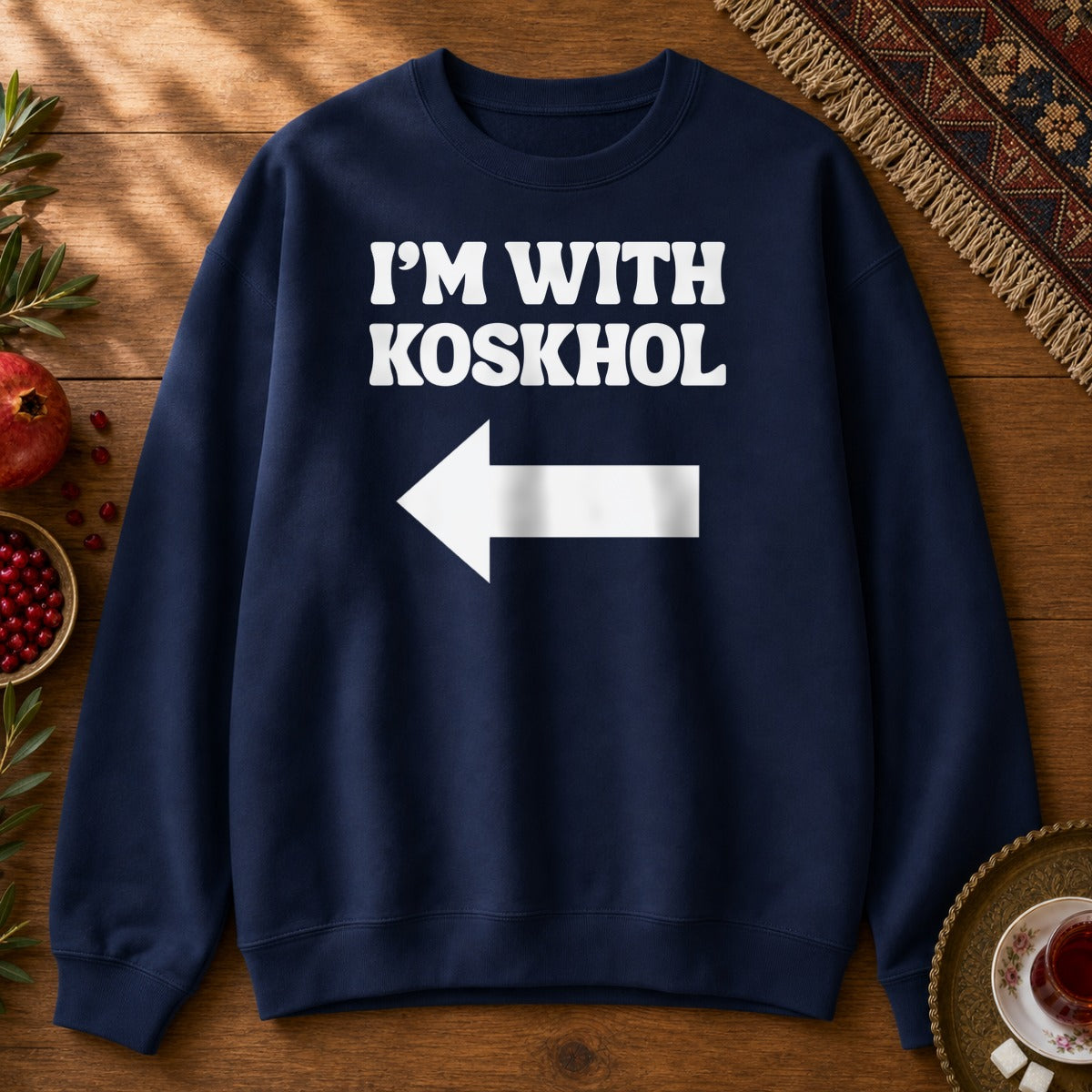 I'm with Koskhol - Right Sweatshirt - Navy