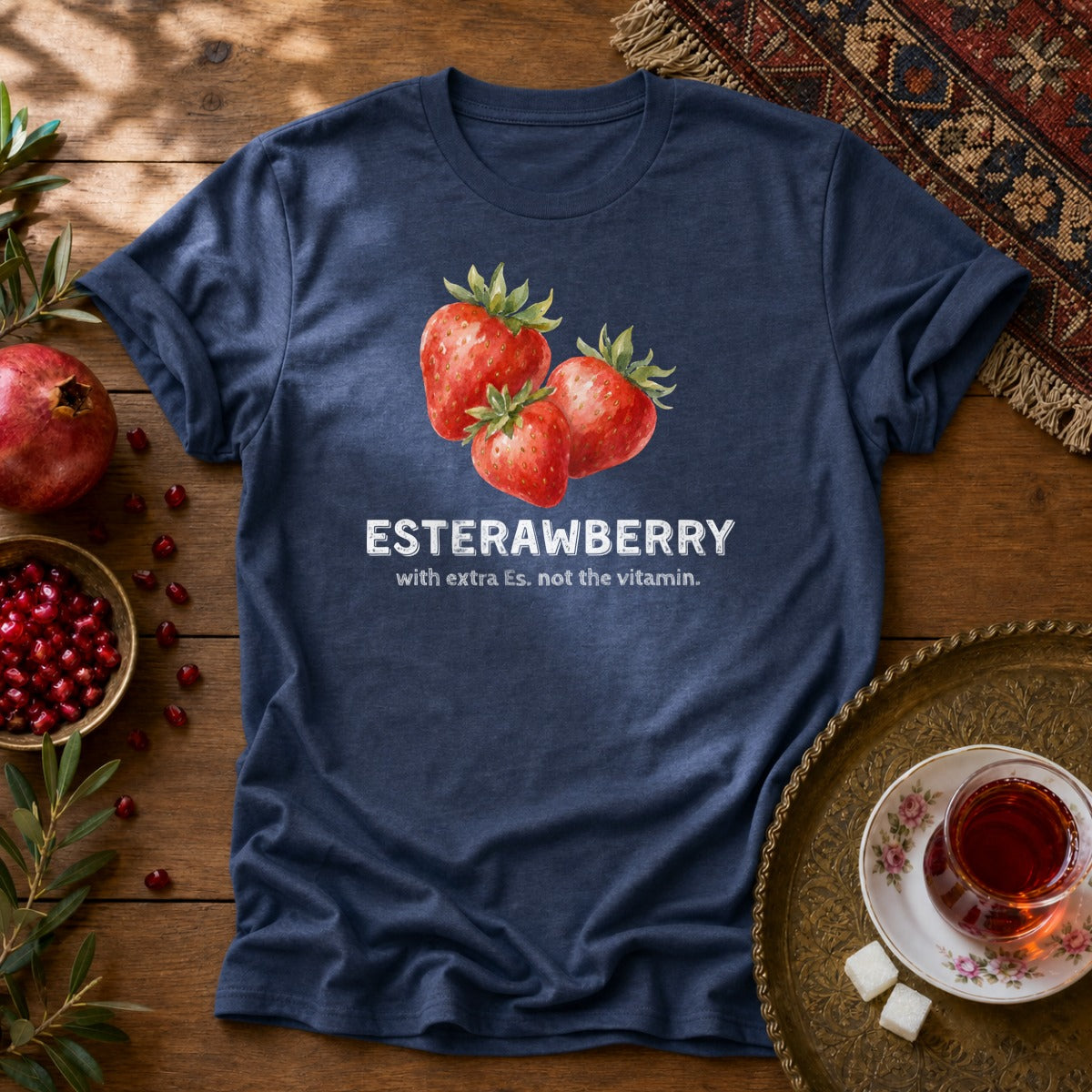 Esterawberry Unisex T-Shirt - Navy