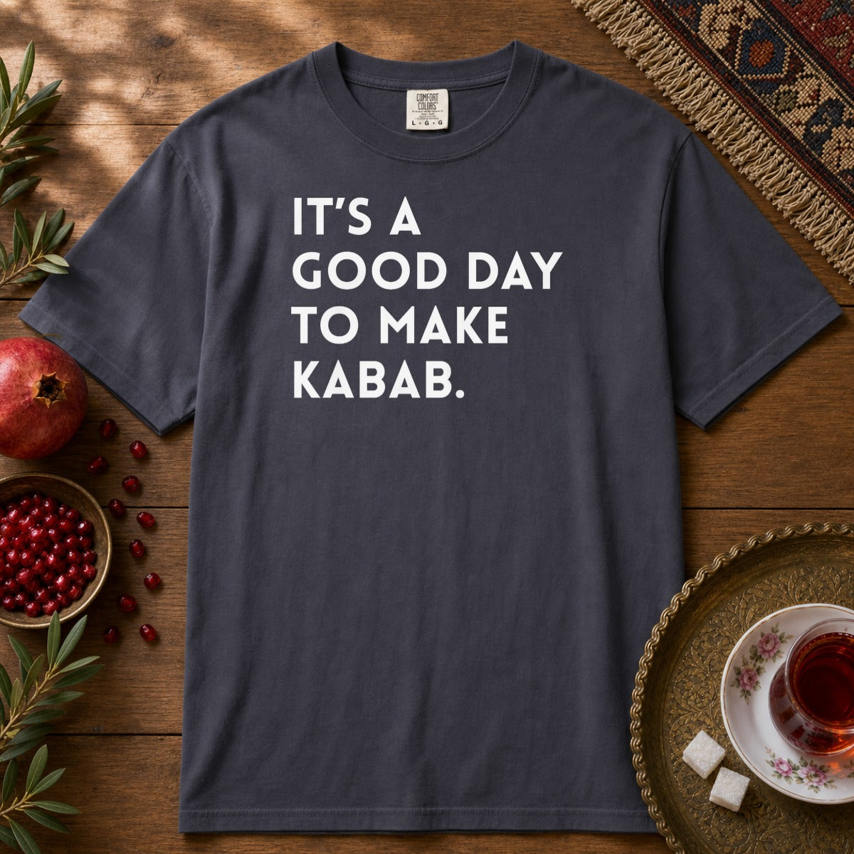 It's a good day to make Kabab. Premium Tee - Navy