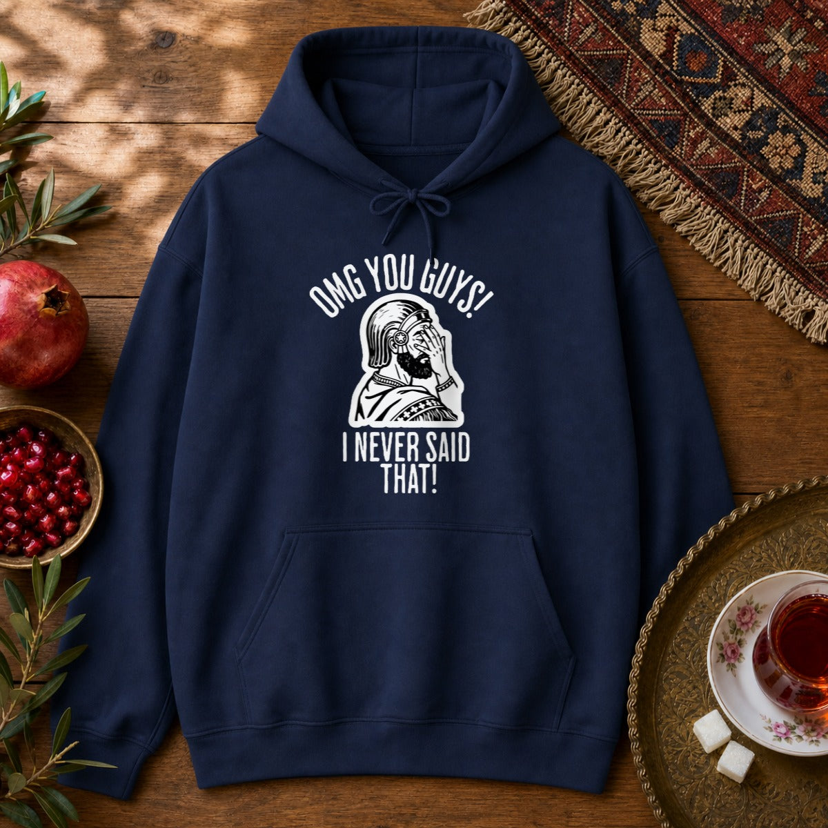 I Never Said That - Cyrus the Great Hoodie - Navy