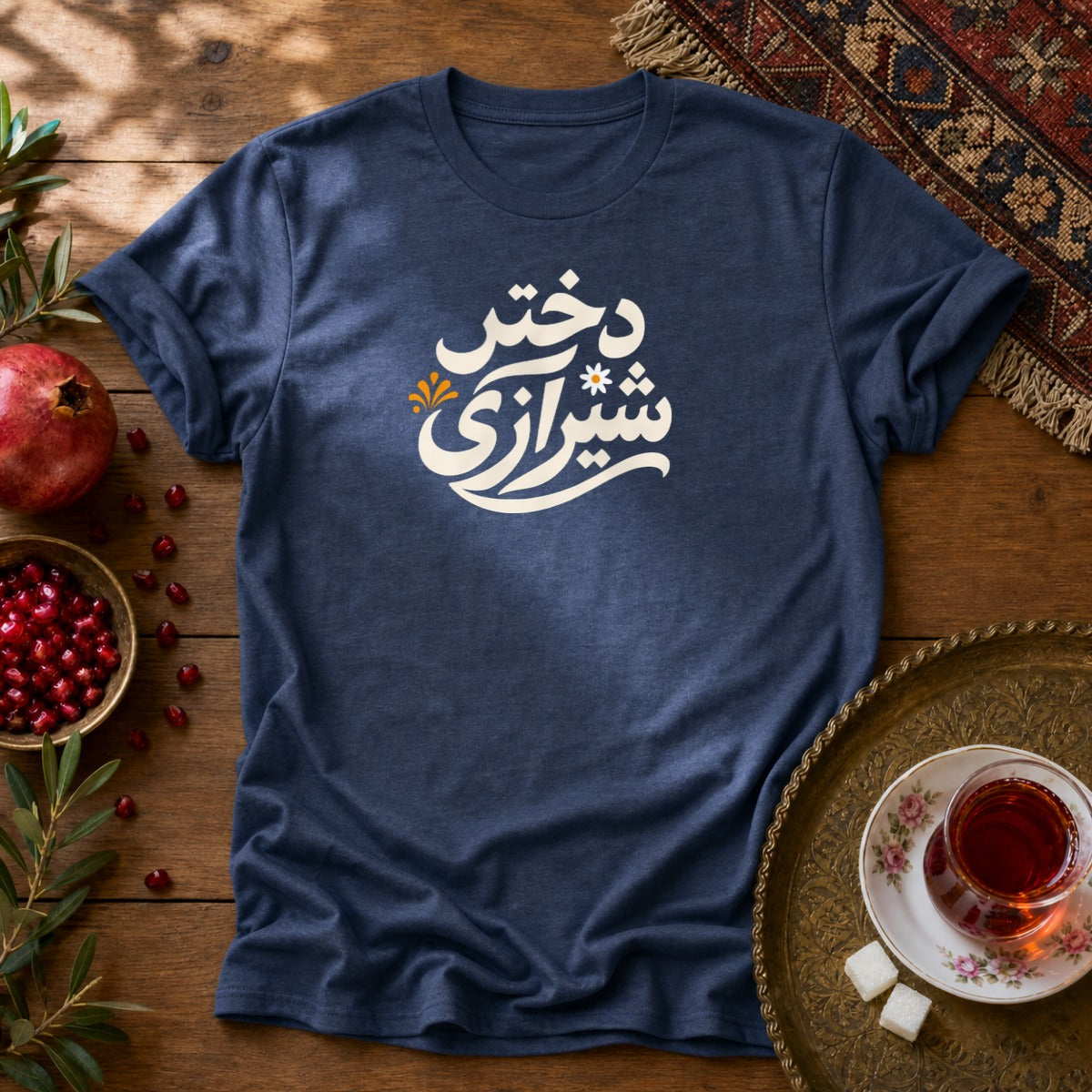 Dokhtar Shirazi Unisex T-Shirt - Navy