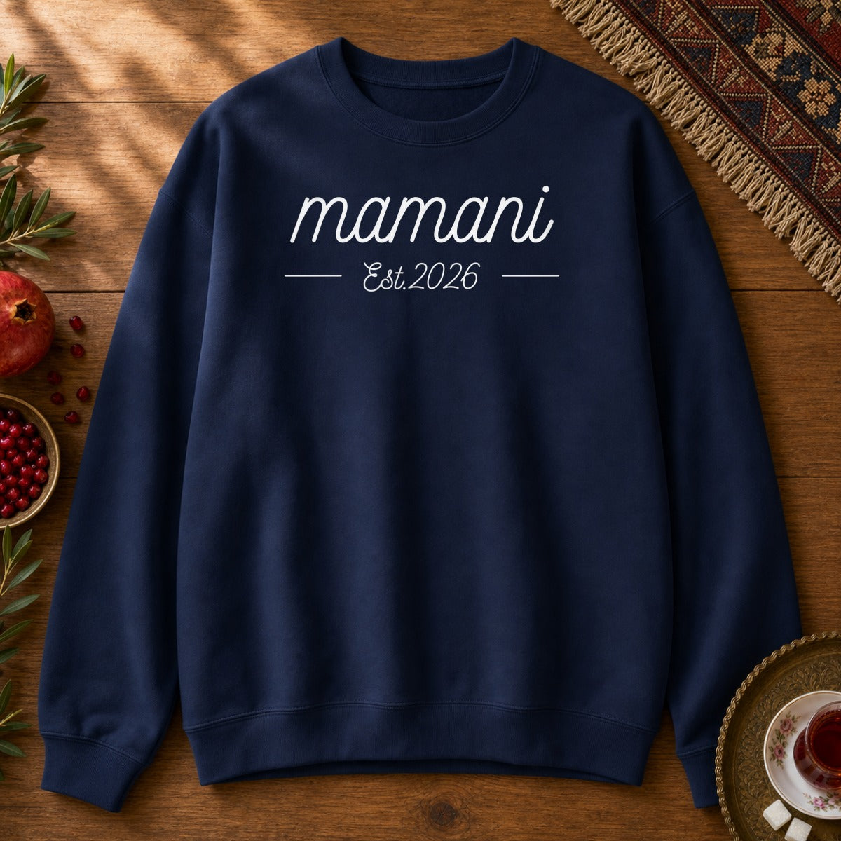 Mamani, Est 2026 Sweatshirt - Navy