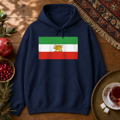 Shir-o-Khorshid (Lion & Sun) Hoodie - Navy