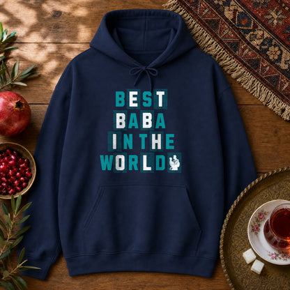 Best Baba in the World Hoodie - Navy