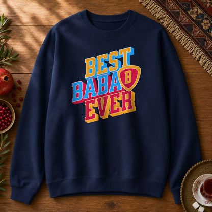 Best Baba Ever - Shield Sweatshirt - Navy
