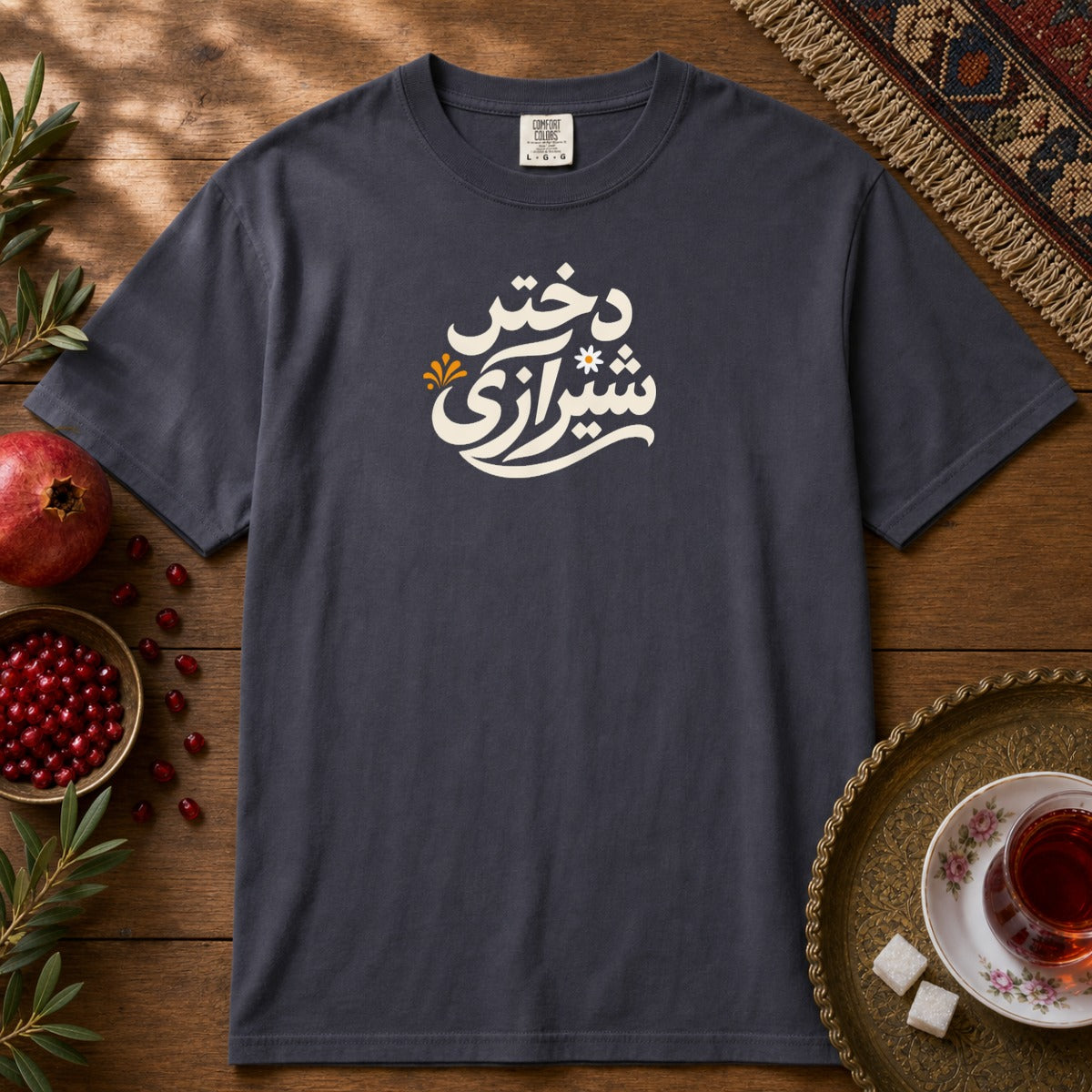 Dokhtar Shirazi Premium Tee - Navy