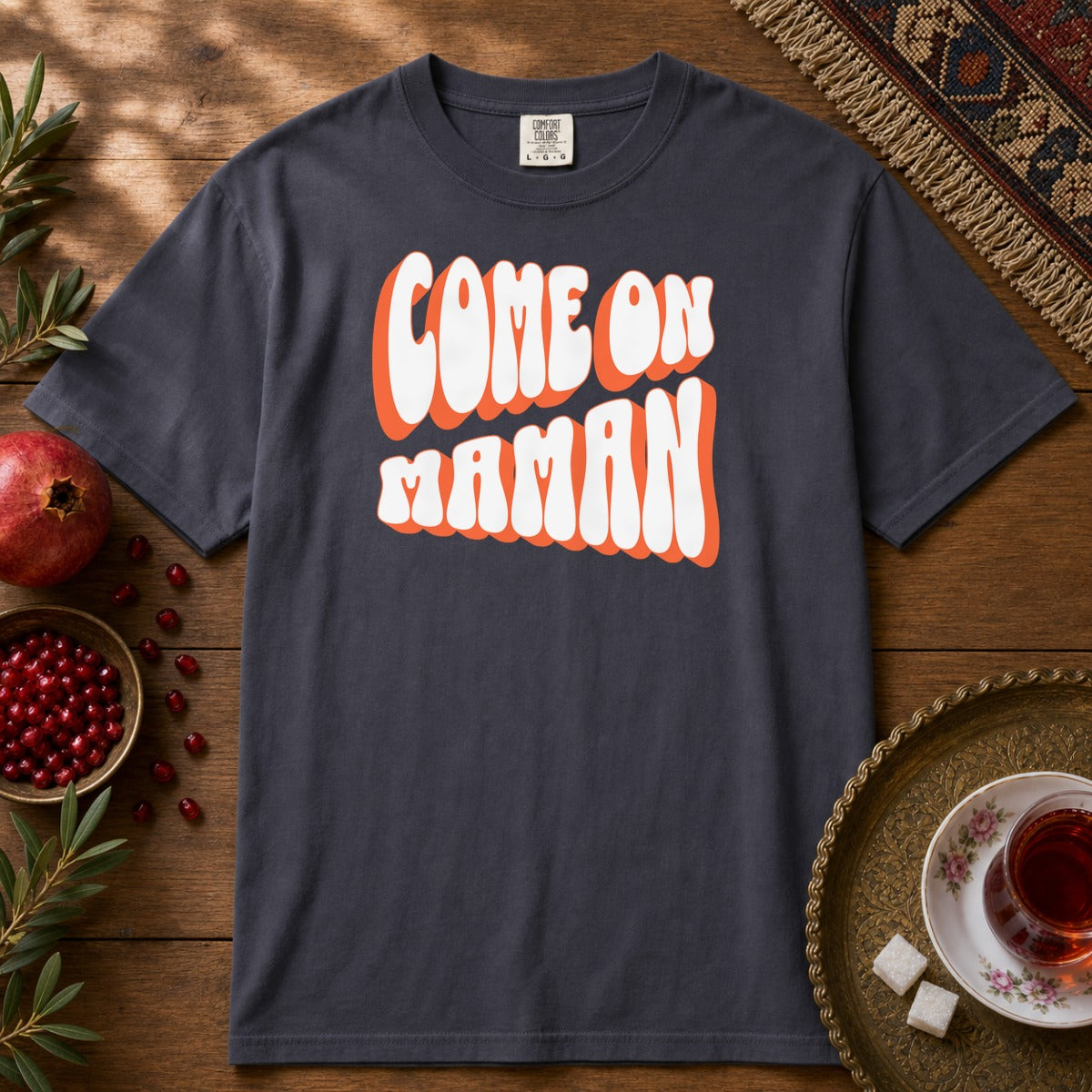Come On Maman Premium Tee - Navy