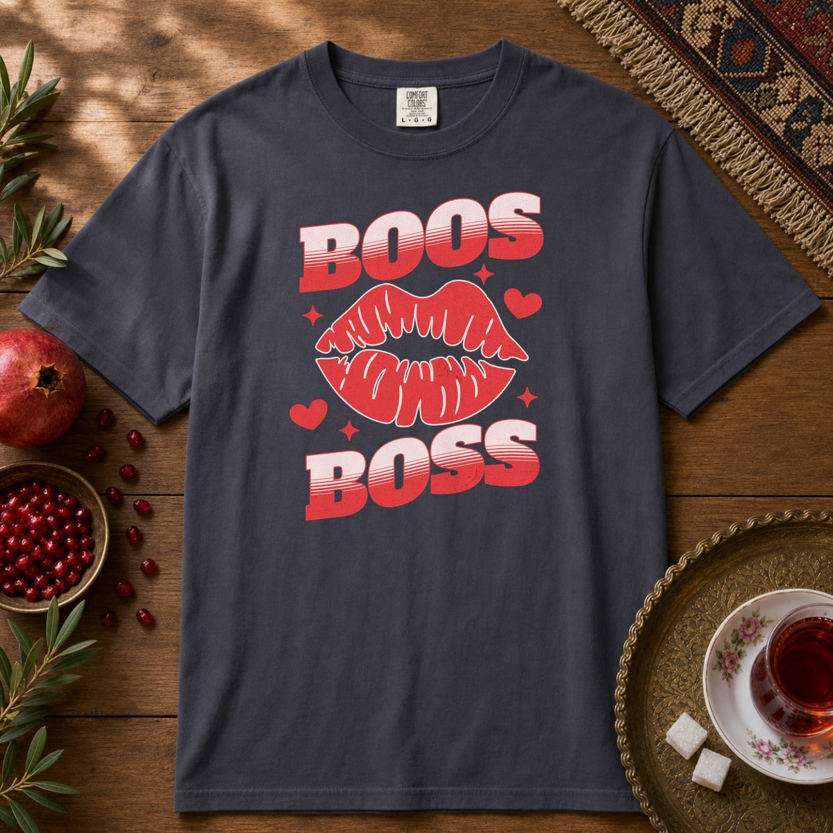 Boos Boss Premium Tee - Navy